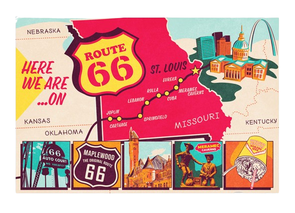 Route 66 Postcards | Ted Drewes Gift Shop