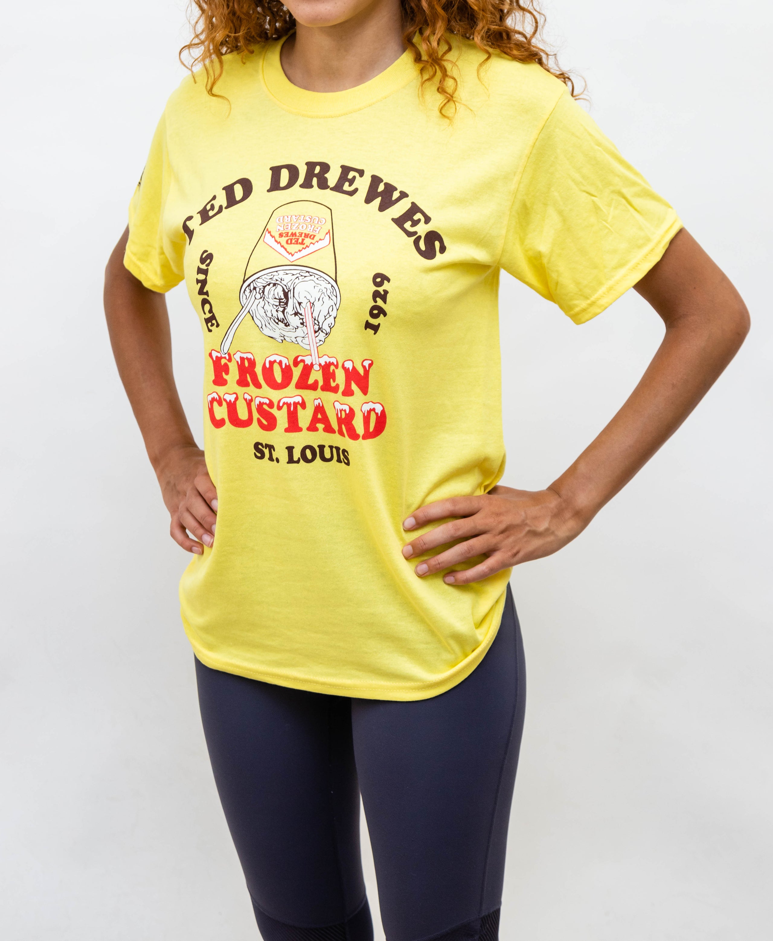 Frozen yellow tee hot sale